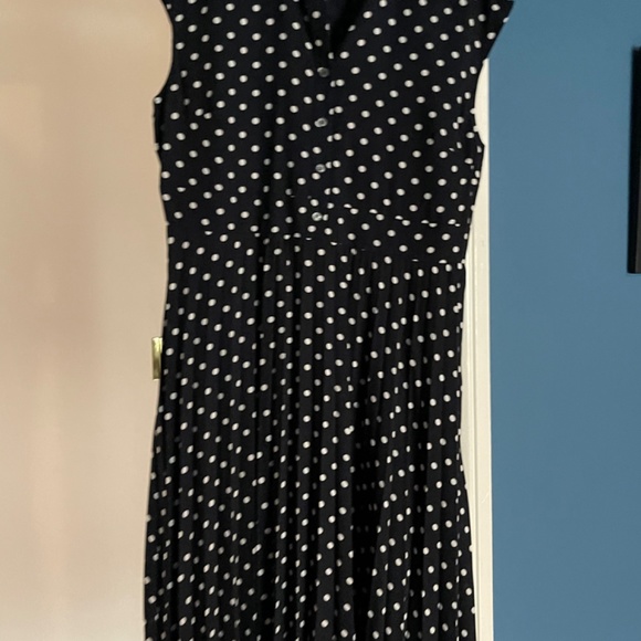 J Crew Umpire Blue and White Polka Dot Dress - Picture 2 of 2